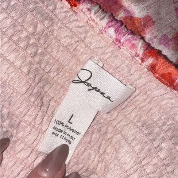 Japna Pink and Red Floral Midi women’s Dress size large - Picture 10 of 10